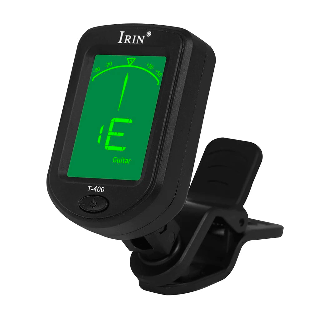 T-400 Guitar Tuner Digital Clip-On Tone Tuner for Electric Ukulele Bass Violin Universal 360Degree Rotatable Sensitive
