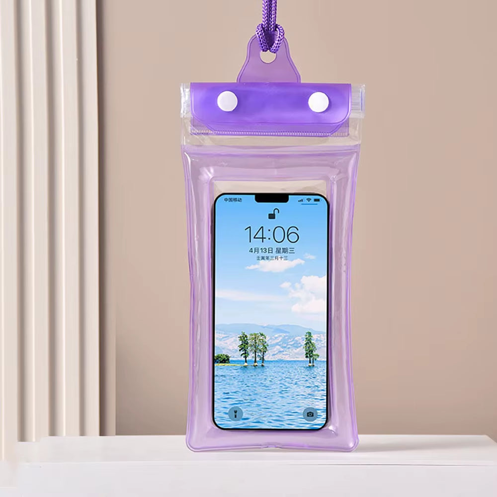 Waterproof Phone Case Pouch Swimming Floating Bag Cover for Iphone 13 14 15 16 Pro Samsung S23 S25 Xiaomi Huawei below 6.8''