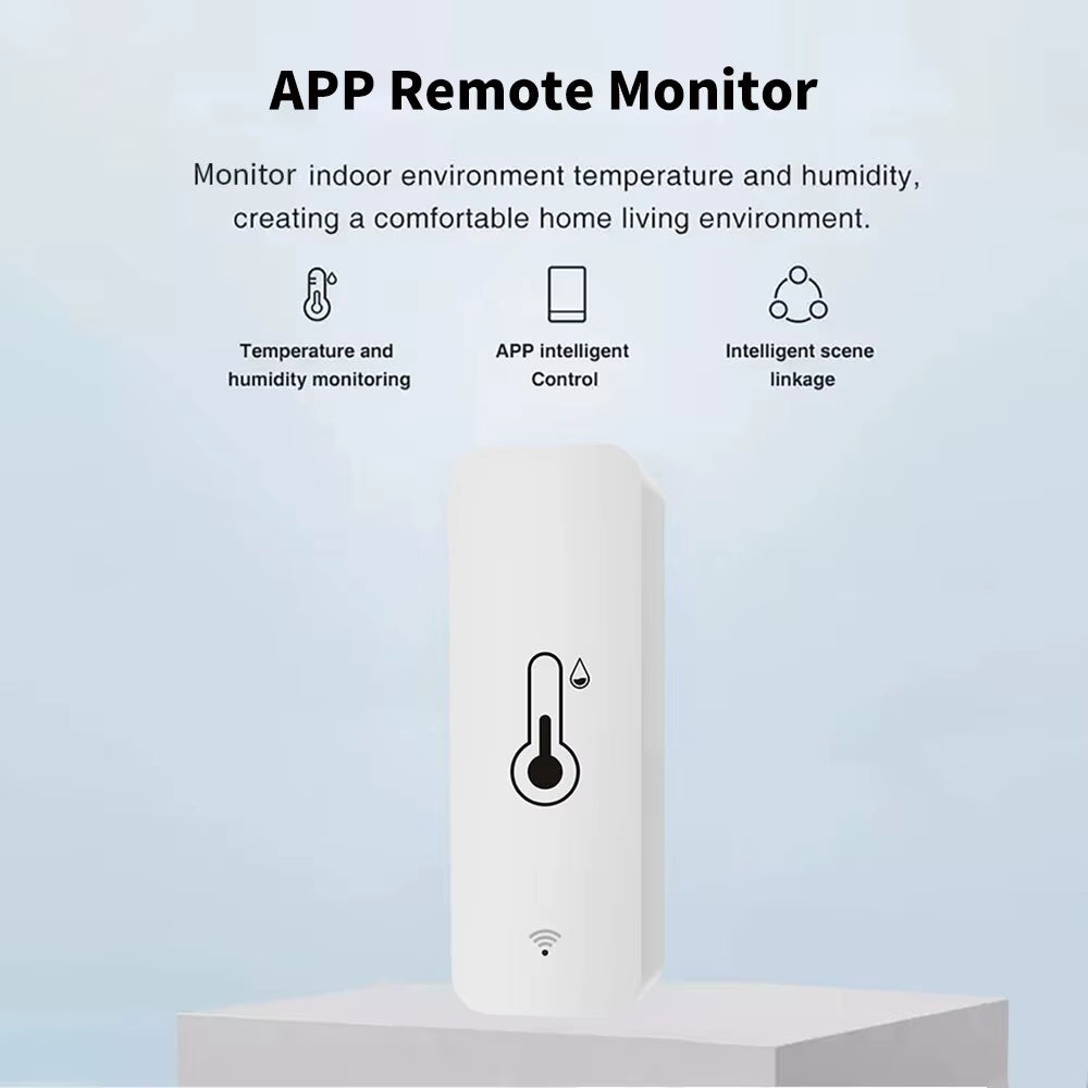 Tuya Wifi Temperature Humidity Sensor Smartlife Remote Monitor for Smart Home Workwith Alexa Google Assistant
