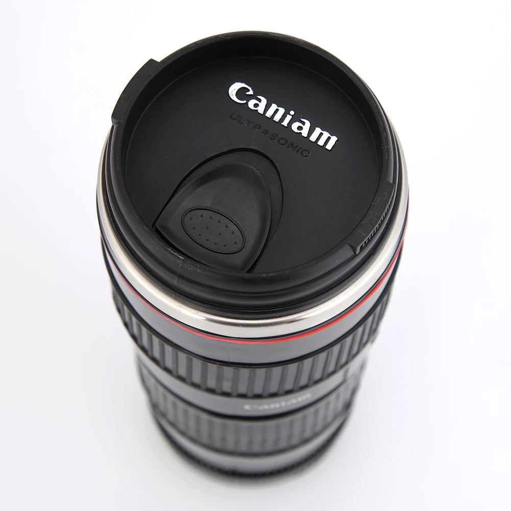 Stainless Steel SLR Camera Coffee Lens Mug Camera White Black Coffee Mug Coffee Cups Creative Emulation Mug Gift 50-400Ml