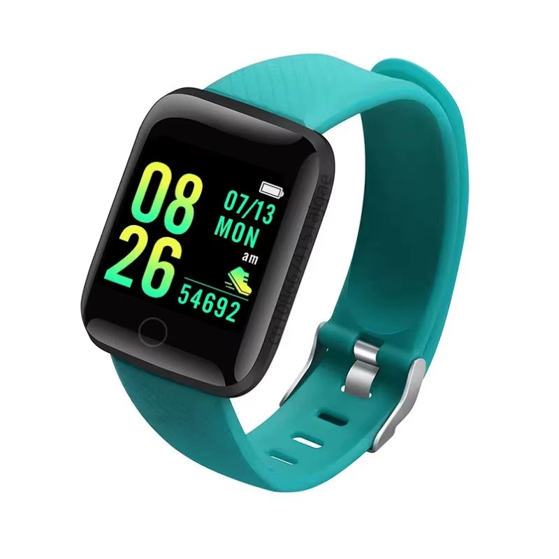 Smart Fitness Tracker Bracelet with Color Screen Health Reminders Exercise Step Counting Information Notifications