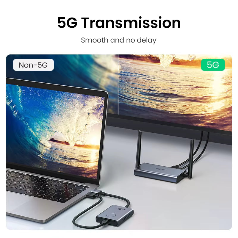 【NEW-IN】 Wireless HDMI Extender Video Transmitter & Receiver Kit 5G 50M Transmits Display Dongle for TV PC PS5/4 Monitor