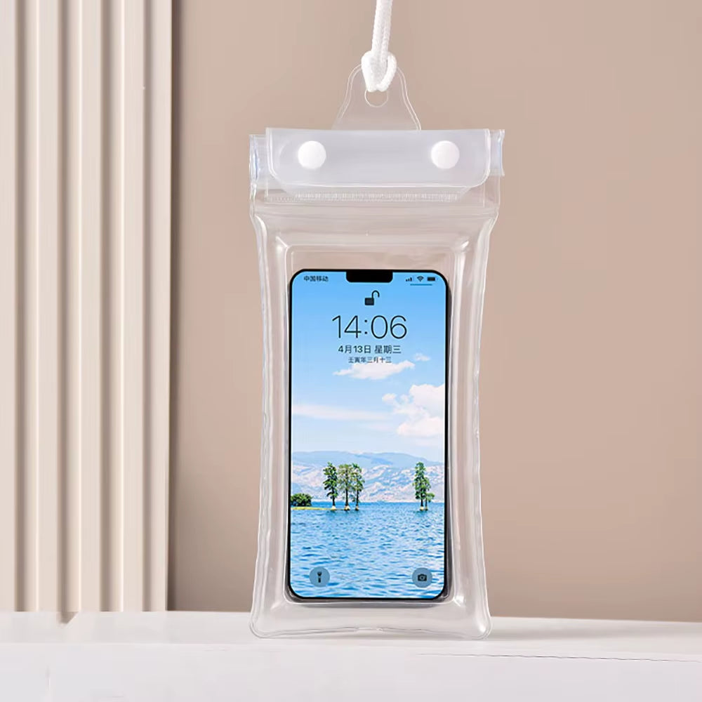 Waterproof Phone Case Pouch Swimming Floating Bag Cover for Iphone 13 14 15 16 Pro Samsung S23 S25 Xiaomi Huawei below 6.8''