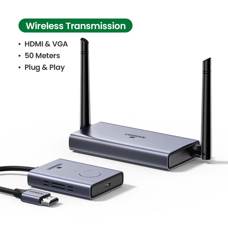 【NEW-IN】 Wireless HDMI Extender Video Transmitter & Receiver Kit 5G 50M Transmits Display Dongle for TV PC PS5/4 Monitor